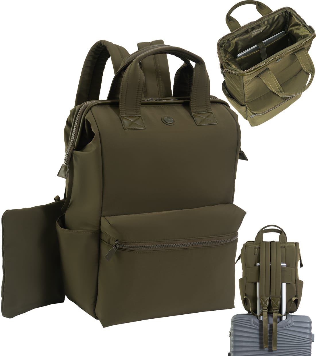 Max Studio The Audrey 18 Inch Neoprene Travel Workbook Backpack