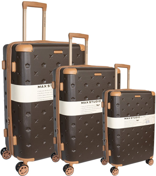 Max Studio Hard Sided ABS 3-Piece The Bucharest  Luggage Set