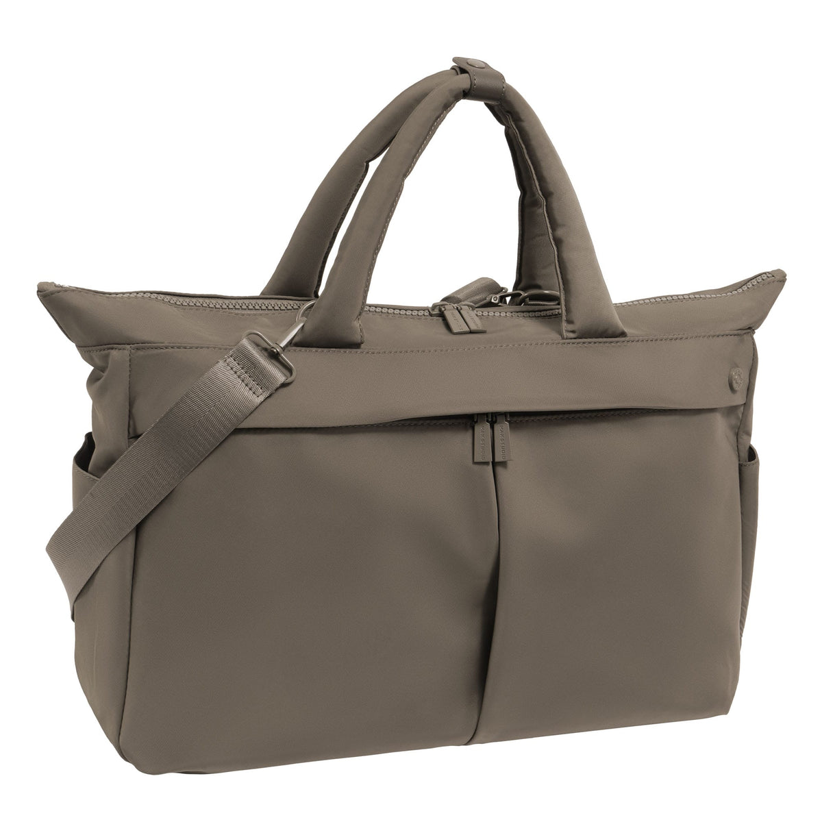 Max Studio The Sylvia 21 Inch Twill Nylon Double Handle Weekender Duffle