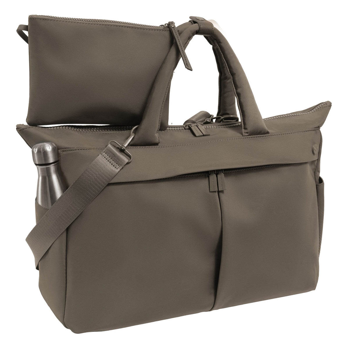 Max Studio The Sylvia 21 Inch Twill Nylon Double Handle Weekender Duffle