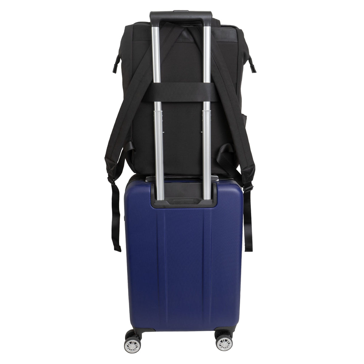 Max Studio 18 Inch Smooth Faux Vachetta PU Workbook Backpack